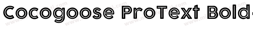 Cocogoose ProText Bold字体转换